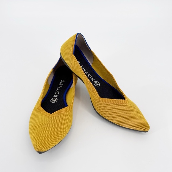 Rothy's Marigold Pointed Toe Flats - Picture 2 of 9